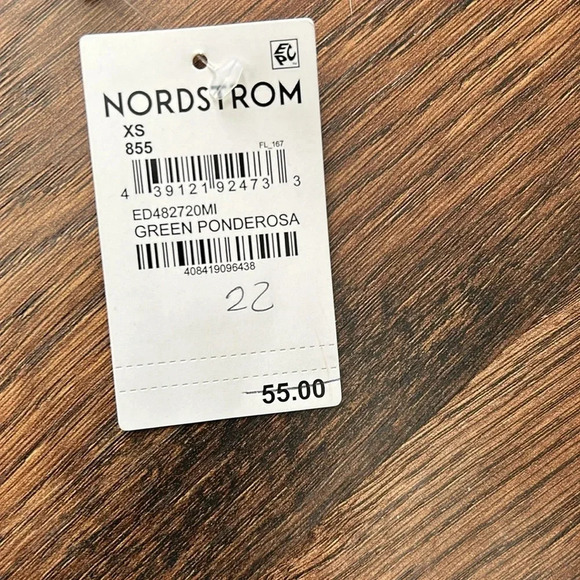 NWT Open Edit Long Sleeve Asymmetric MiniDress | Long Sleeve Dress | Green Dress - Picture 6 of 11